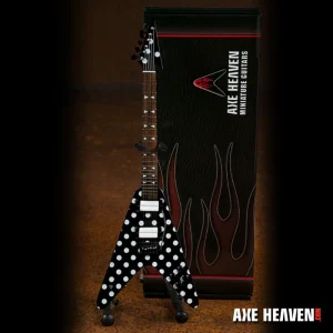 Randy Rhoads "Harpoon" Polka Dot V Miniature Guitar