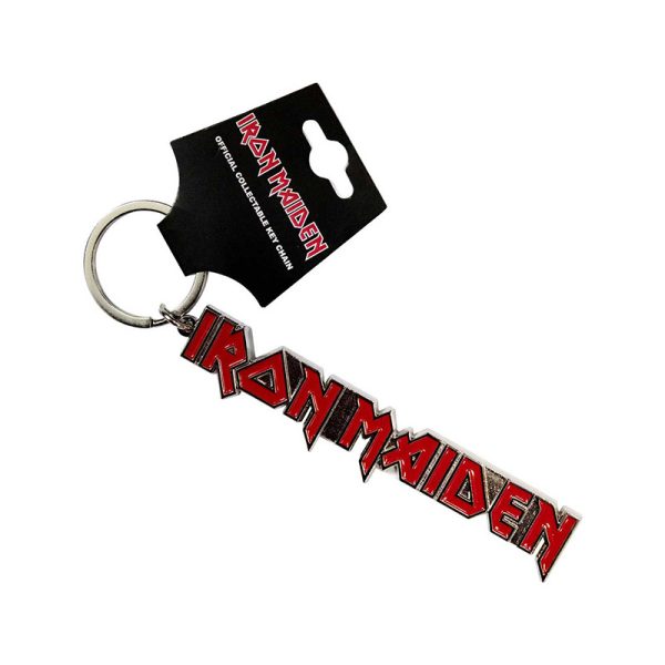 Llavero de Iron Maiden - Logo letras rojas