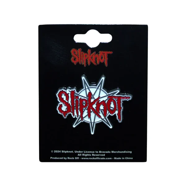 Pin de Slipknot - Logo y Estrella