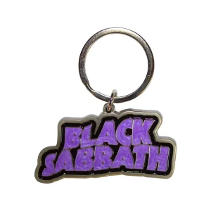 Llavero OFICIAL de Black Sabbath – Wavy Logo Bordered