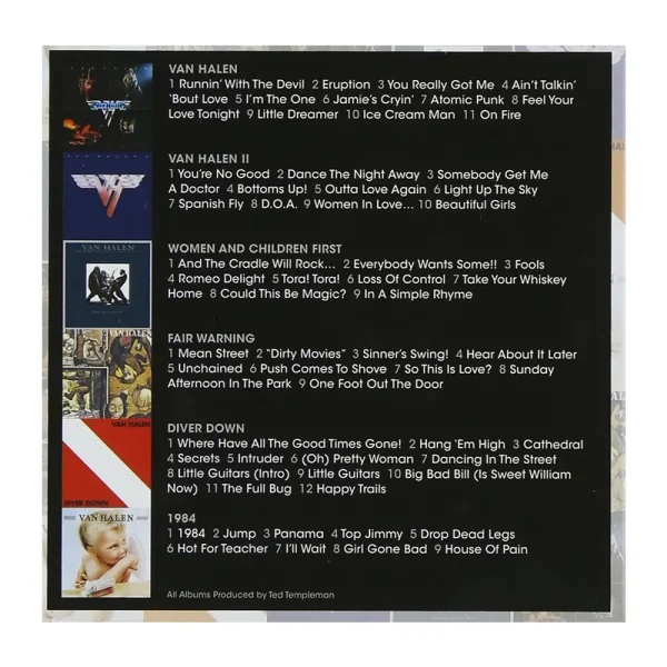 Van Halen – Studio Albums 1978-1984 – 6 CD Boxset